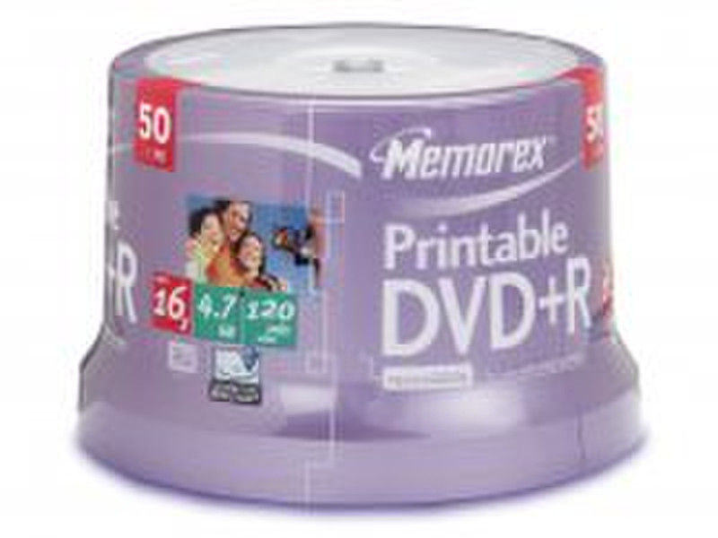 Memorex DVD+R Printable 4.7Gb 16x (50) 4.7GB DVD+R 50pc(s)