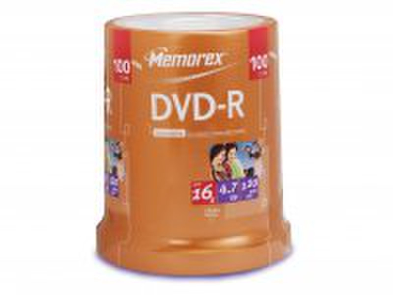 Memorex DVD-R 4.7Gb 16x (100) 4.7GB DVD-R 100Stück(e)