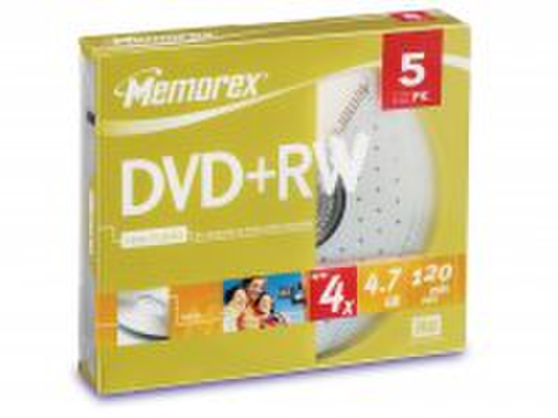 Memorex DVD+RW 4.7Gb 4x (5) 4.7GB DVD+RW 5pc(s)