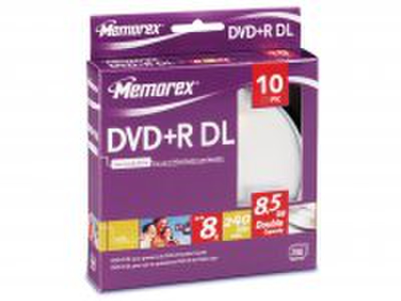 Memorex DVD+R DL 8.5Gb 8x (10) 8.5GB DVD+R 10pc(s)