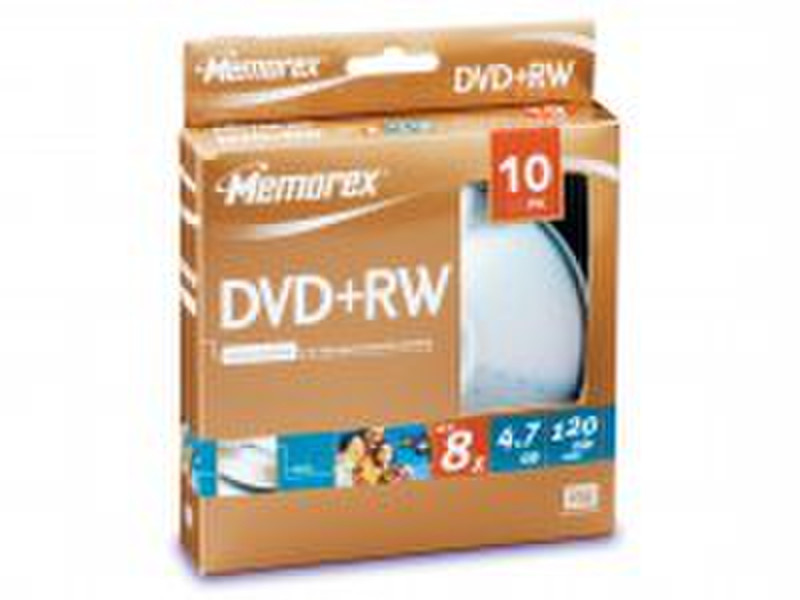 Memorex DVD+RW 4.7Gb 8x (10) 4.7ГБ DVD+RW 10шт