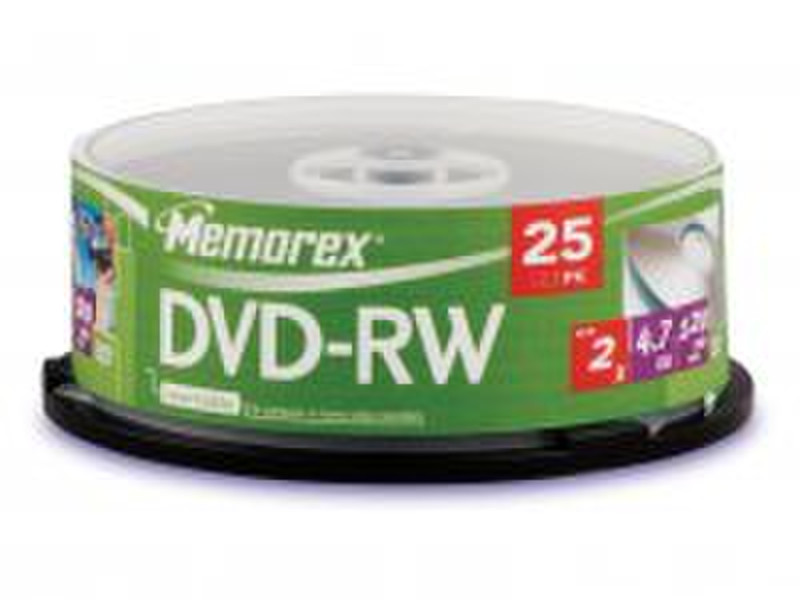 Memorex DVD-RW 4.7Gb 2x (25) 4.7ГБ DVD-RW 25шт