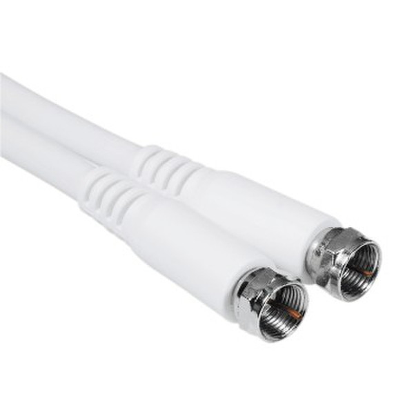 Hama 75047408 3m White coaxial cable