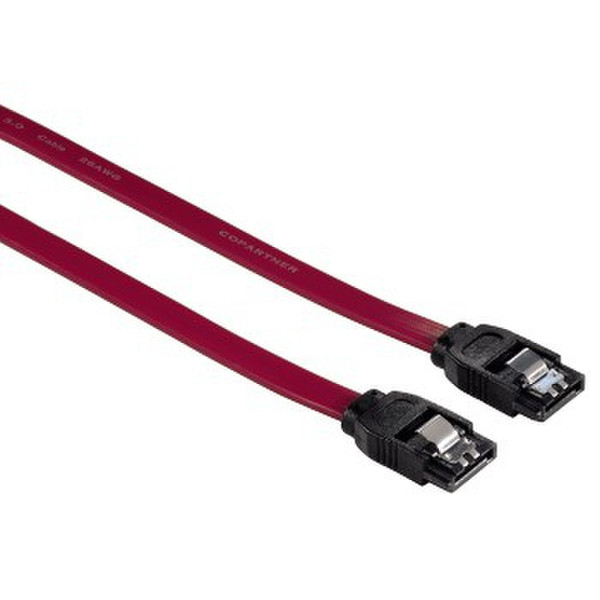 Hama 75054575 0.6m SATA III SATA III Rot SATA-Kabel