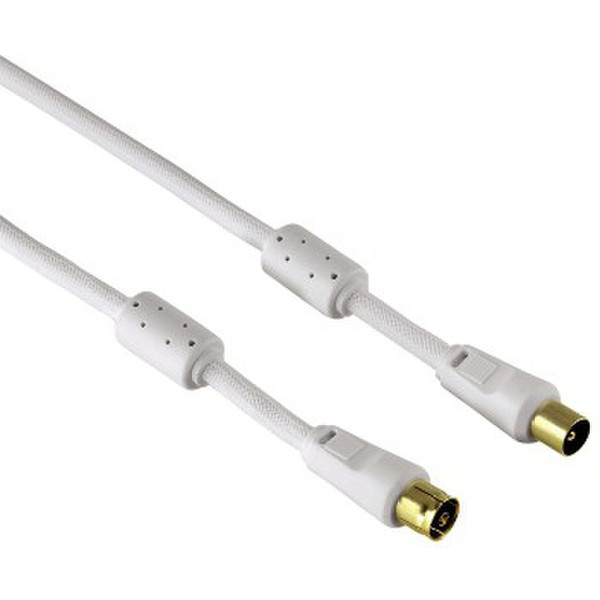 Hama 75078750 1.5m F F White coaxial cable