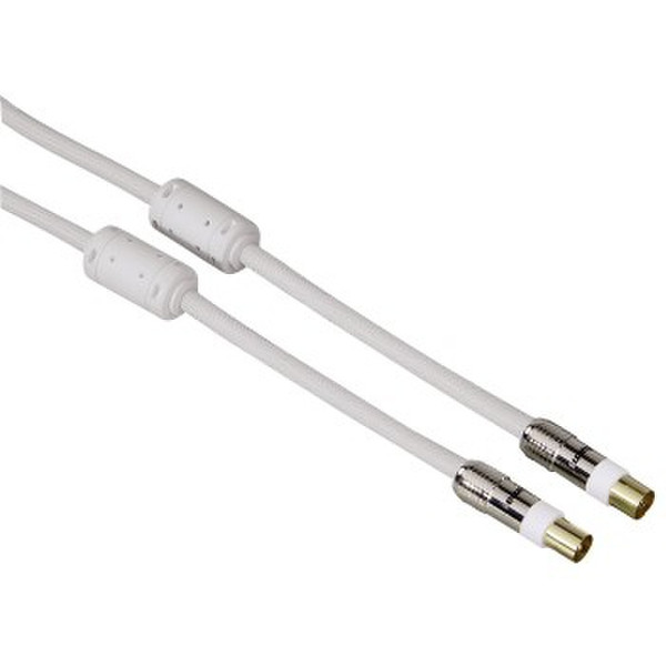 Hama 75083190 1.5m White coaxial cable