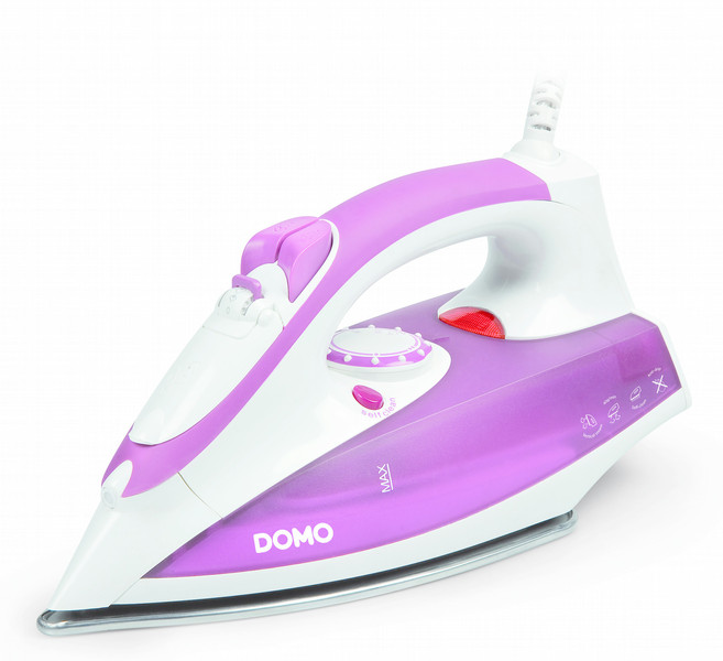 Domo DO 7047 S Dry & Steam iron Stainless Steel soleplate 2000Вт Розовый, Белый