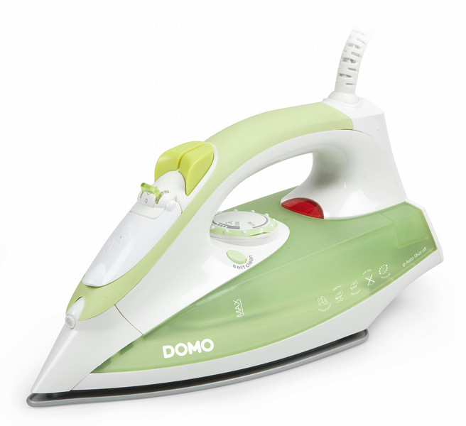Domo DO 7048 S Dry & Steam iron Ceramic soleplate 2000Вт Зеленый, Белый