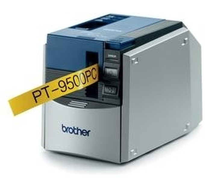 Brother PT-9500PC Direkt Wärme 360 x 360DPI Schwarz, Blau, Silber Etikettendrucker
