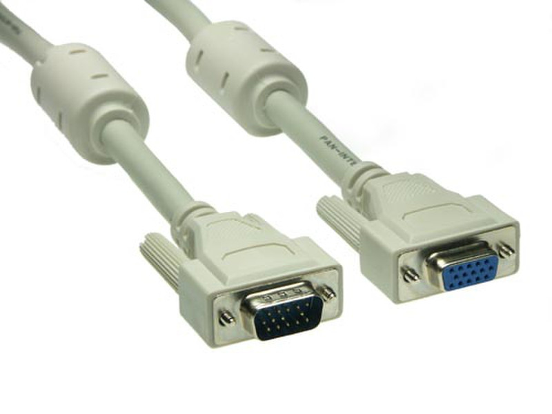 Alcasa 15m VGA Cable 15m VGA (D-Sub) VGA (D-Sub) Weiß