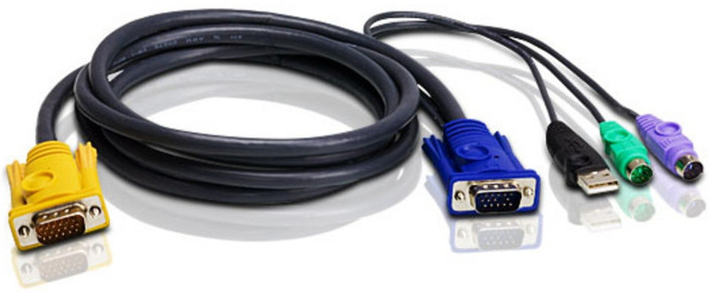 Aten 2L-5303UP 3m Black KVM cable