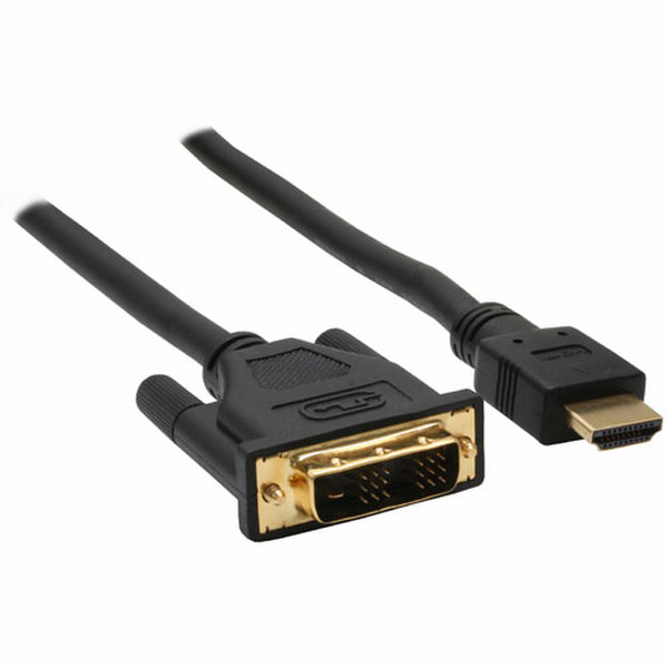 InLine 0.5m HDMI-DVI M/M 0.5m HDMI DVI-D Schwarz