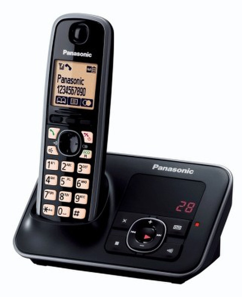 Panasonic KX-TG6621 DECT Идентификация абонента (Caller ID) Черный