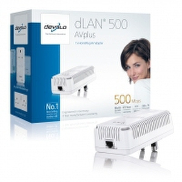 Devolo dLAN 500 Avplus Ethernet 500Mbit/s