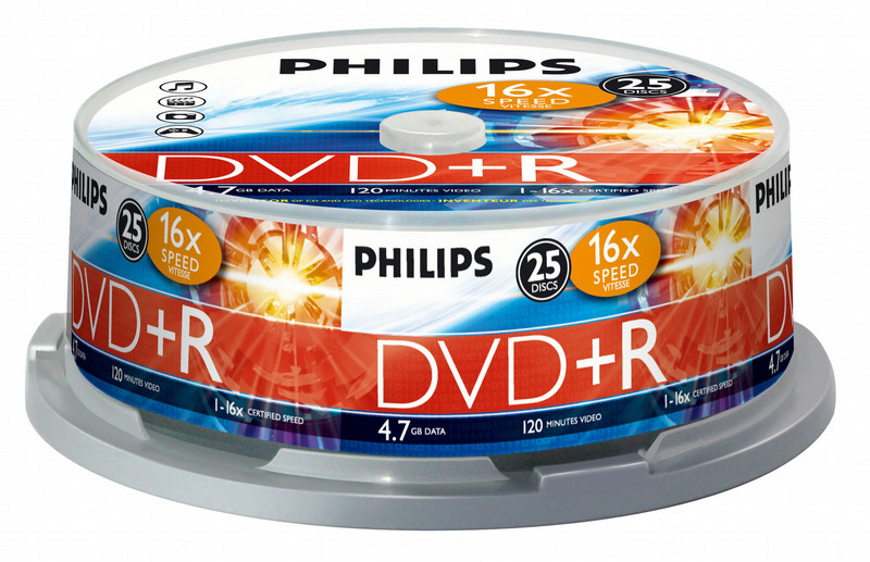 Philips DR4S6B25F 4.7GB DVD+R 25pc(s)