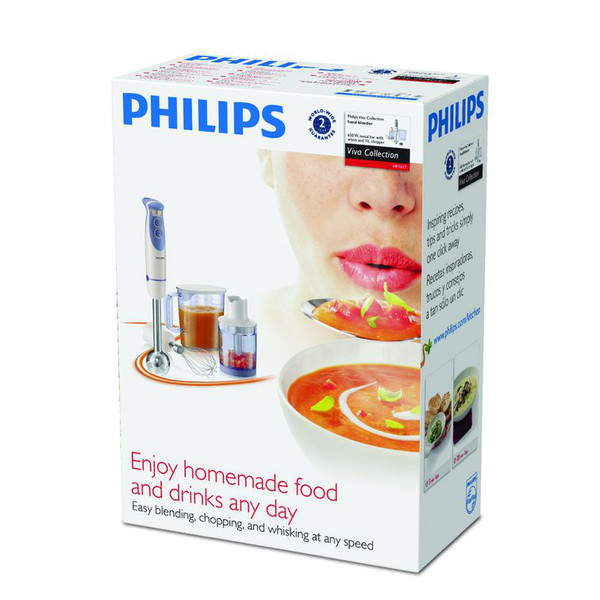 Philips Viva Collection HR1617/03 Погружной 1.7л 500Вт Белый блендер