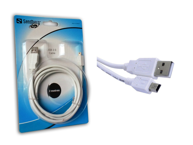 Sandberg USB2 A-MiniB 2m SAVER