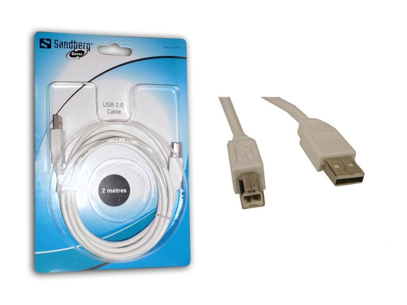 Sandberg USB2 A-B 3m SAVER