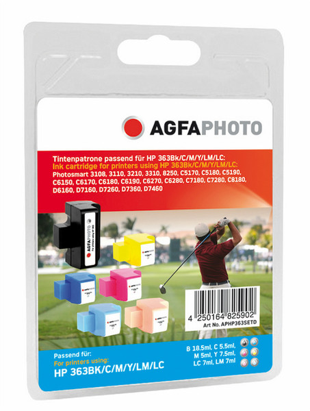 AgfaPhoto APHP363SETD Black,Cyan,Light cyan,Light magenta,Magenta,Yellow ink cartridge