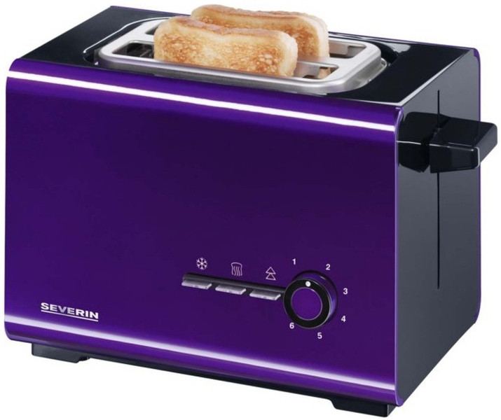 Severin AT 2508 2slice(s) 900W Schwarz, Violett Toaster