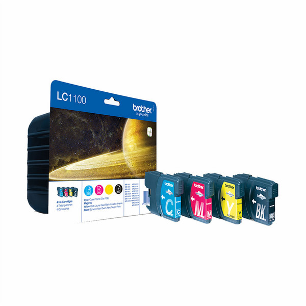 Brother LC-1100 450pages 325pages Black,Cyan,Magenta,Yellow ink cartridge
