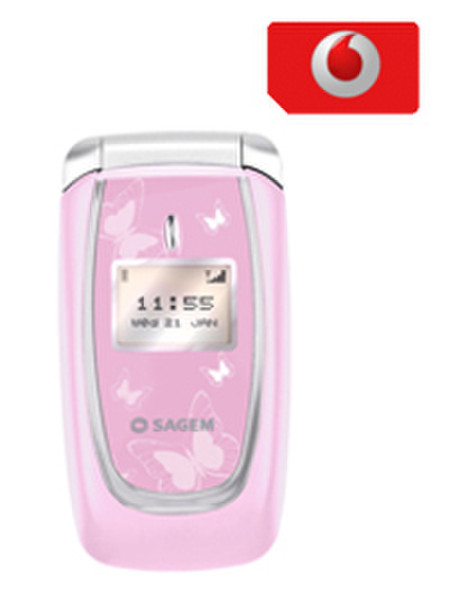 Vodafone Prepay Packet Sagem C5-3 Pink 85g Pink
