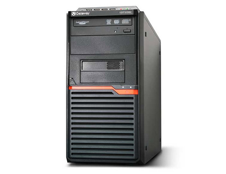 Gateway DT30 3.2GHz E5800 Mini Tower Black,Red PC