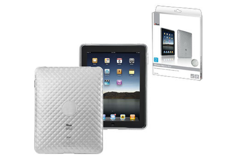 Trust Silicone Skin for iPad1 - transparent white Weiß