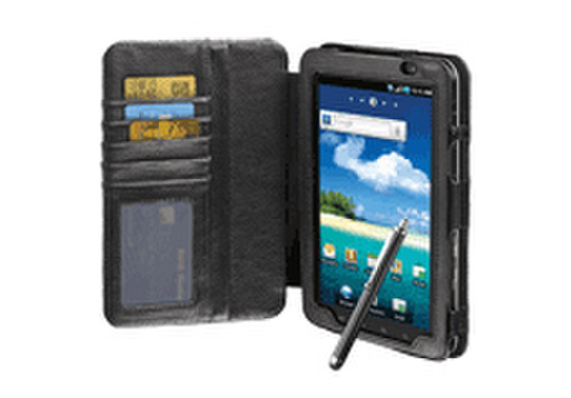 Trust Folio Case & Stylus Pen for Galaxy Tab Black e-book reader case