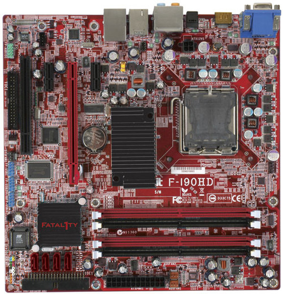 abit Fatal1ty F-I90HD ATI Radeon Xpress 1250 Socket T (LGA 775) Микро ATX материнская плата