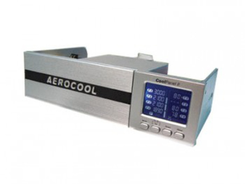 Aerocool CoolPanel 2 USB 2.0 Silber Kartenleser