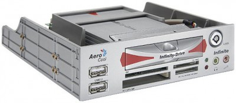 Aerocool Infinite Silver USB 2.0 Silber Kartenleser