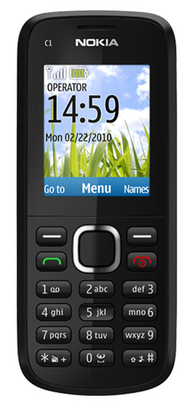 Nokia C1-02 Schwarz
