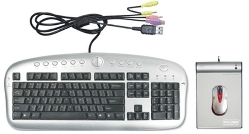 A4Tech Battery Free Desktop KBS-2850NB Беспроводной RF клавиатура