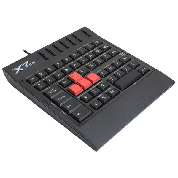 A4Tech X7-G100 USB Английский Черный клавиатура
