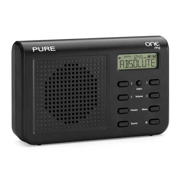 Pure ONE Mi Портативный Цифровой Черный радиоприемник