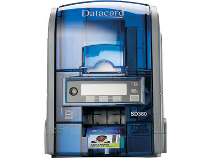 DataCard SD360 Сублимация красителя Цвет 300 x 300dpi Черный, Синий принтер пластиковых карт