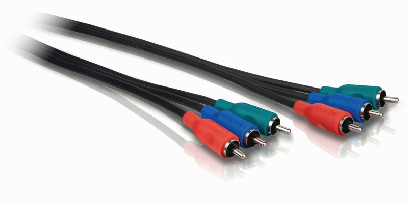 Philips SWV2302H/17 1.83м Черный компонентный (YPbPr) видео кабель