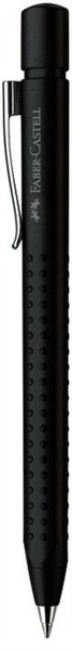 Faber-Castell 144187 Clip-on retractable ballpoint pen Black ballpoint pen