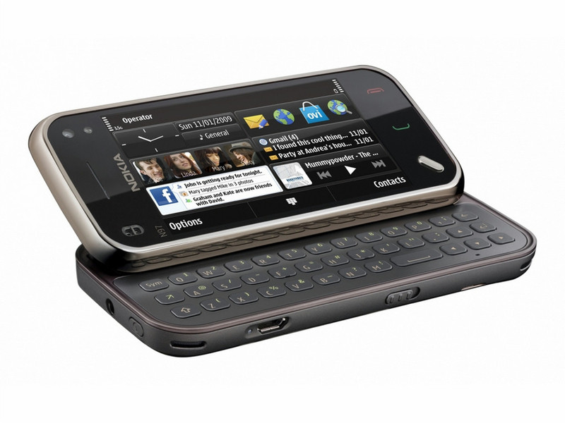 Nokia N97 mini Черный, Вишневый