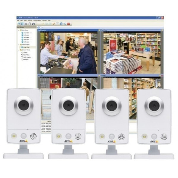 Axis M1054 Surveillance Kit IP security camera Innenraum box Weiß