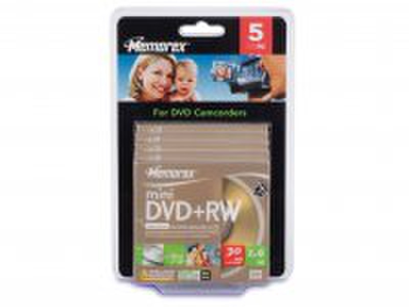 Memorex DVD+RW mini 4x (5) 4.7GB DVD+RW 5Stück(e)