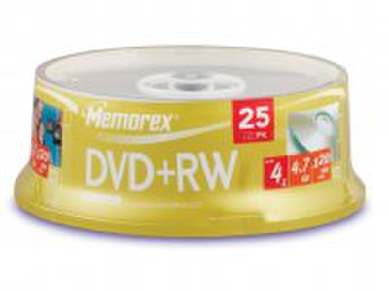 Memorex DVD+RW 4.7Gb 4x (25) 4.7GB DVD+RW 25Stück(e)