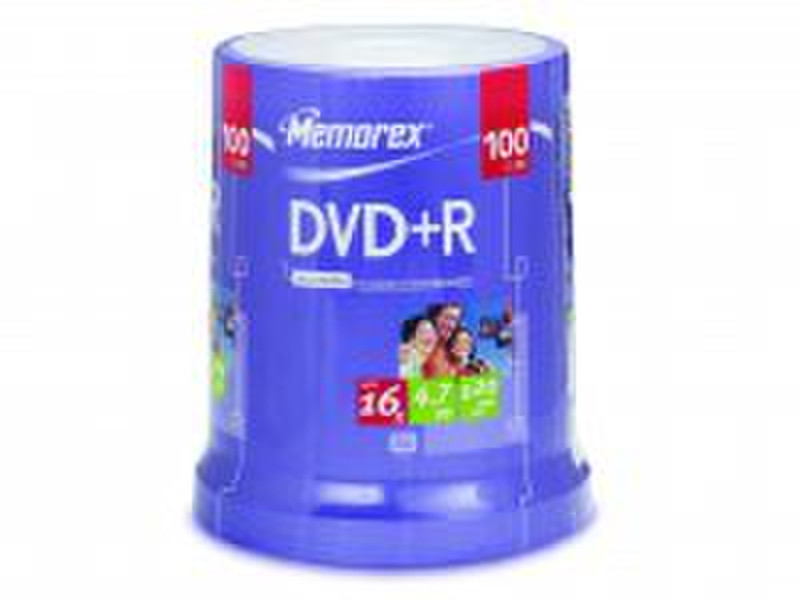 Memorex DVD+R 4.7Gb 16x (100) 4.7GB DVD+R 100pc(s)