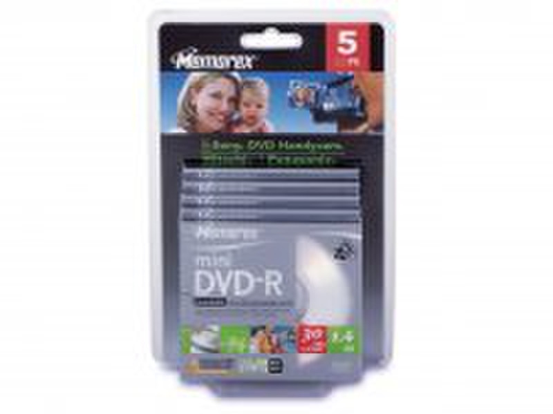 Memorex DVD-R mini 1.4Gb 4x (5) 1.4GB DVD-R 5pc(s)