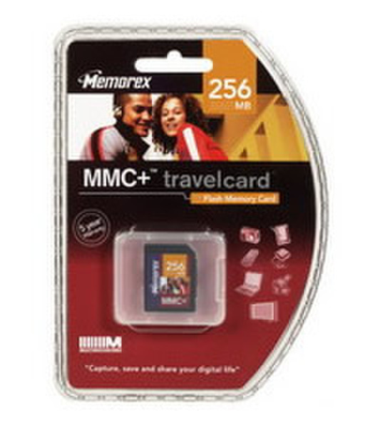 Memorex Travel card MMC+ 256Mb 0.25GB MMC memory card