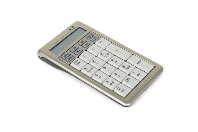 BakkerElkhuizen S-board 840 Design Numeriek USB Numerisch Grau Tastatur