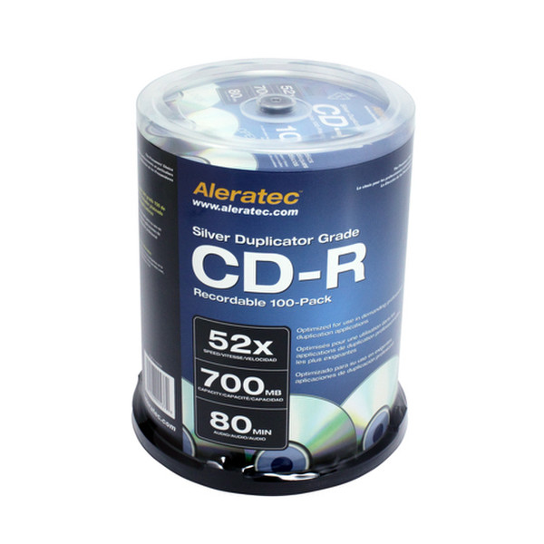 Aleratec 110121 CD-R 700MB 100Stück(e) CD-Rohling