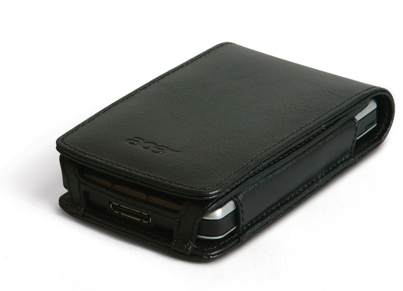 Acer e300 series Leather Cover (Flip-Top) Schwarz