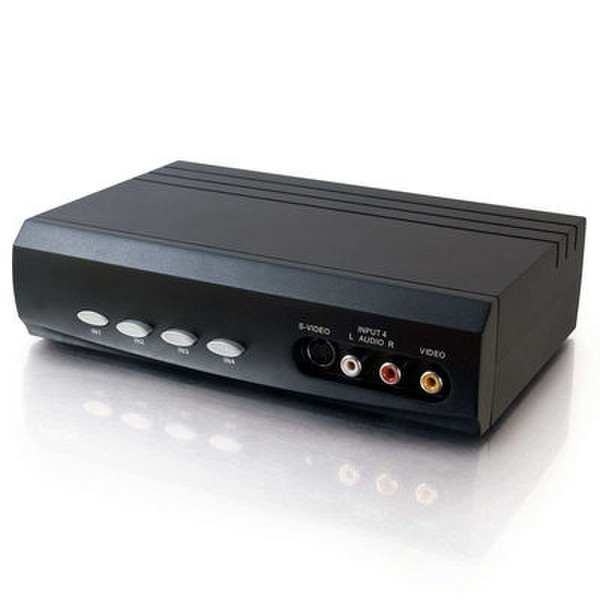 C2G 4x2 S-Video + Composite Video + Stereo Audio Selector Switch video switch